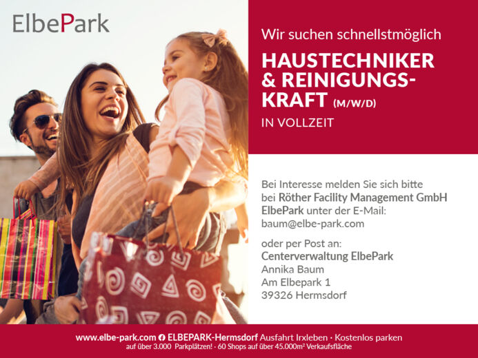 Haustechniker und Reinigungskraft (m/w/d) gesucht Haustechniker und Reinigungskraft (m/w/d) gesucht